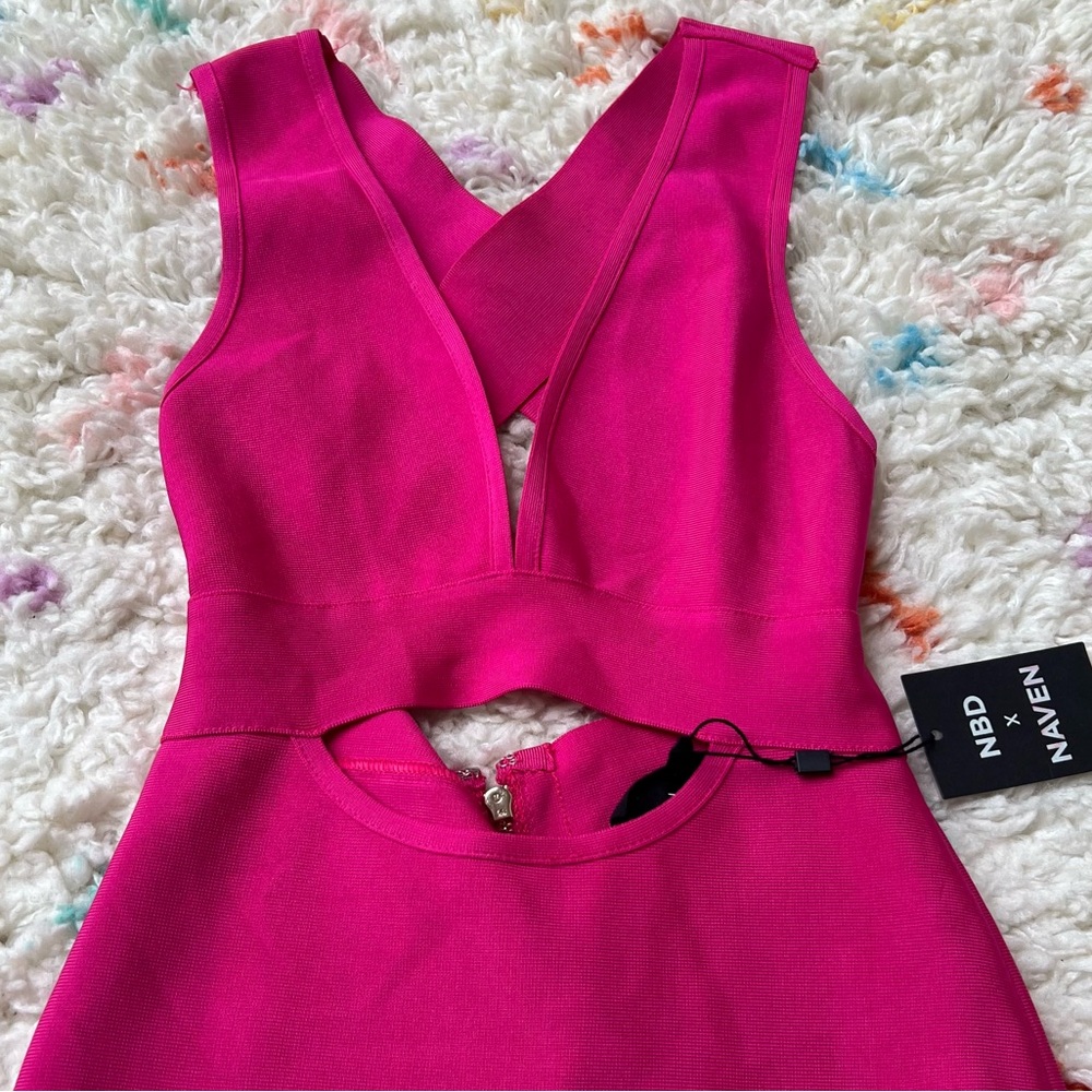 NBD X NAVEN | Revolve Natalie Dress Pink NWT - Picture 3 of 9